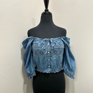 American Eagle Denim Top